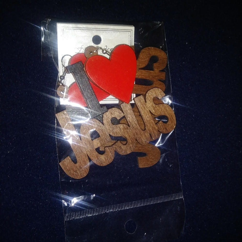 I Love Jesus Earrings